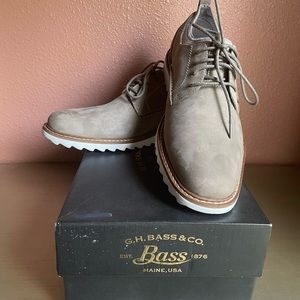 G.H. Bass and Co Buck 2.0 Oxford Shoes | Plain Toe Grey Leather Shoes Size 11